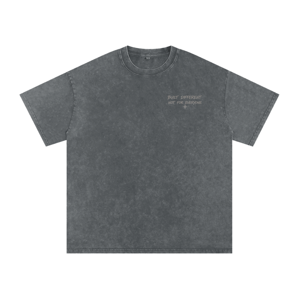 Snow Washed Oversized Cotton T-Shirt