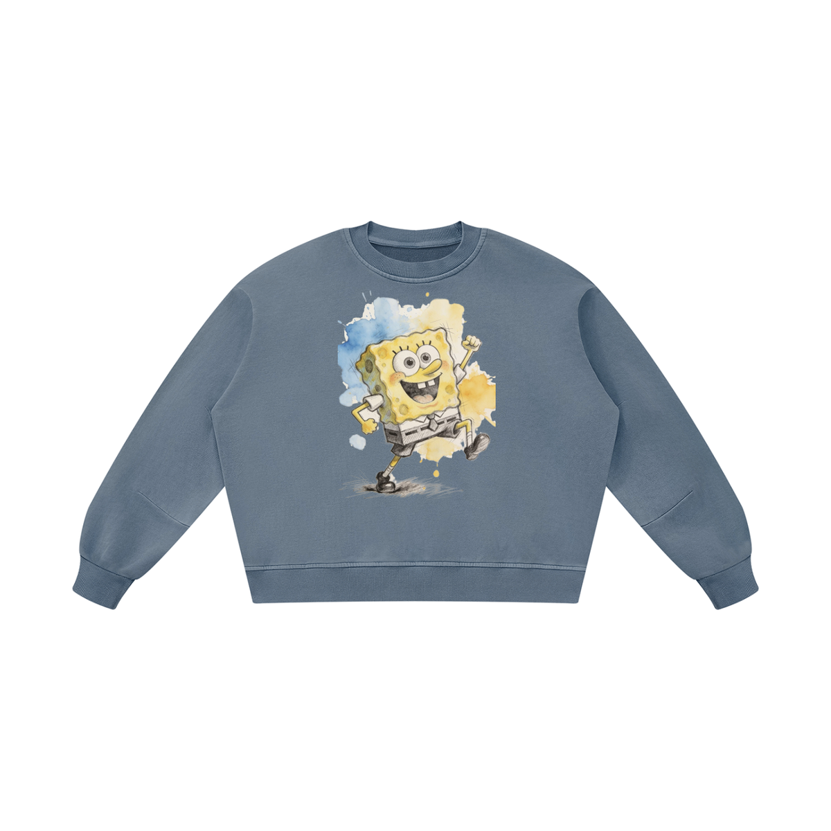 Unisex Boxy Vintage Washed Sweatshirt