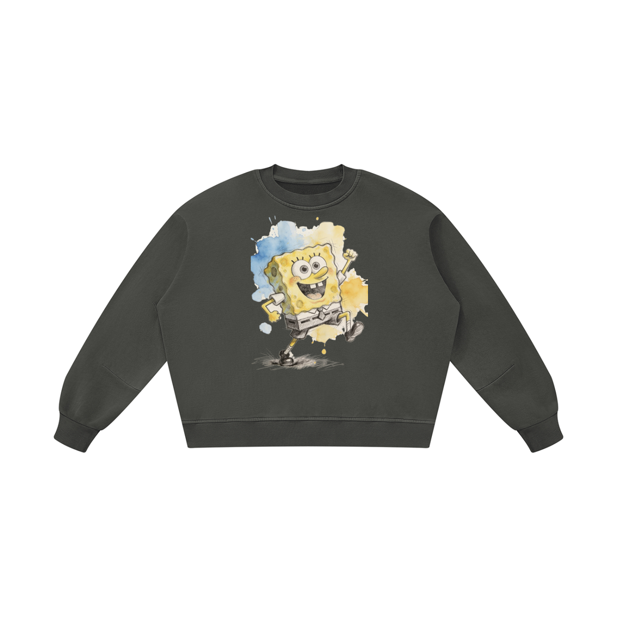 Unisex Boxy Vintage Washed Sweatshirt